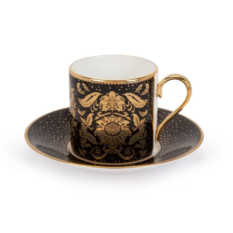 Acanthus Black Coffee Cup And Saucer*Royal Collection Shop Flash Sale