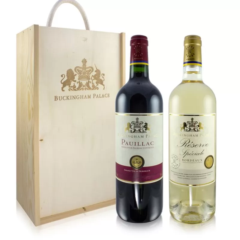 Buckingham Palace Claret & Reserve Blanc Wine Gift Set*Royal Collection Shop Discount