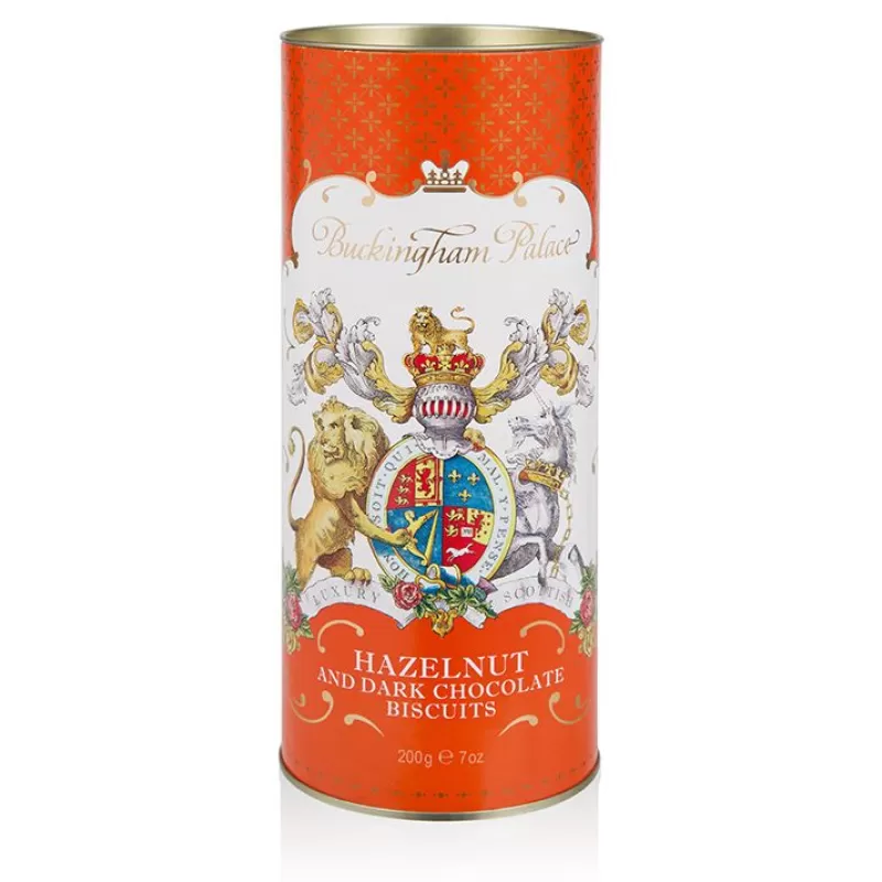 Buckingham Palace Hazelnut And Chocolate Chip Biscuit Tube*Royal Collection Shop Discount