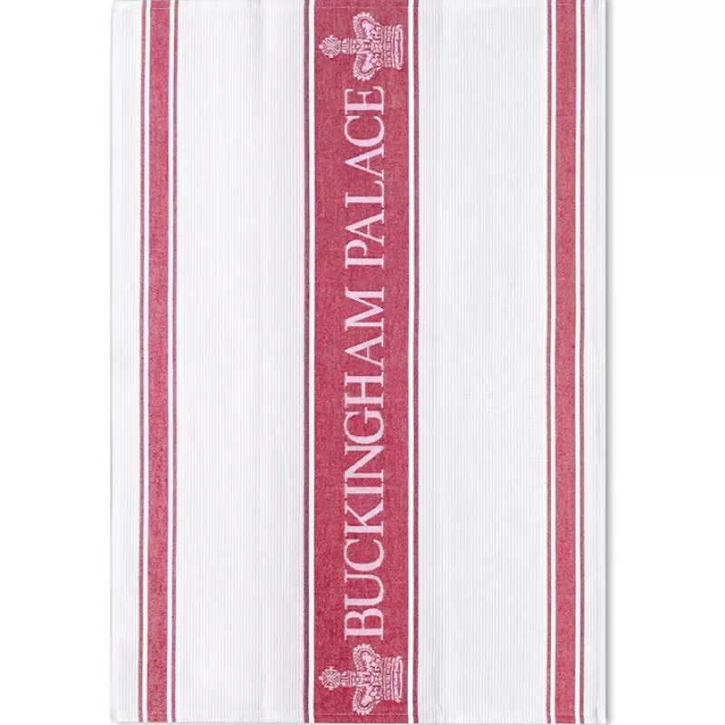 Buckingham Palace Red Waffle Tea Towel*Royal Collection Shop Flash Sale