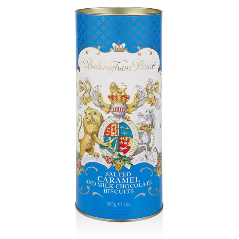 Buckingham Palace Salted Caramel And Chocolate Biscuit Tube*Royal Collection Shop Outlet