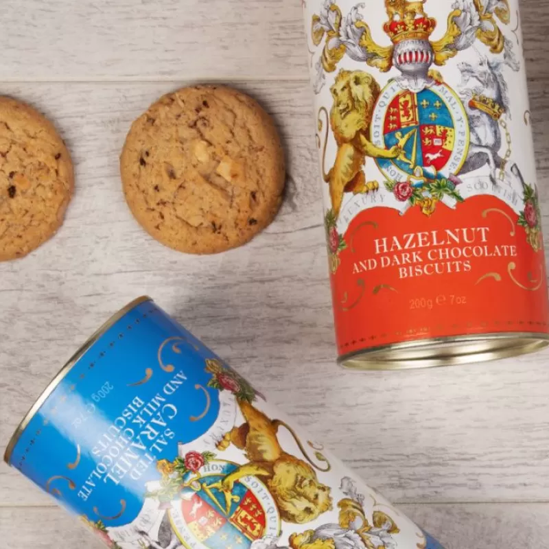 Buckingham Palace Salted Caramel And Chocolate Biscuit Tube*Royal Collection Shop Outlet