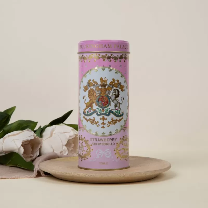 Buckingham Palace Strawberry And Clotted Cream Shortbread Biscuit Tin*Royal Collection Shop Cheap