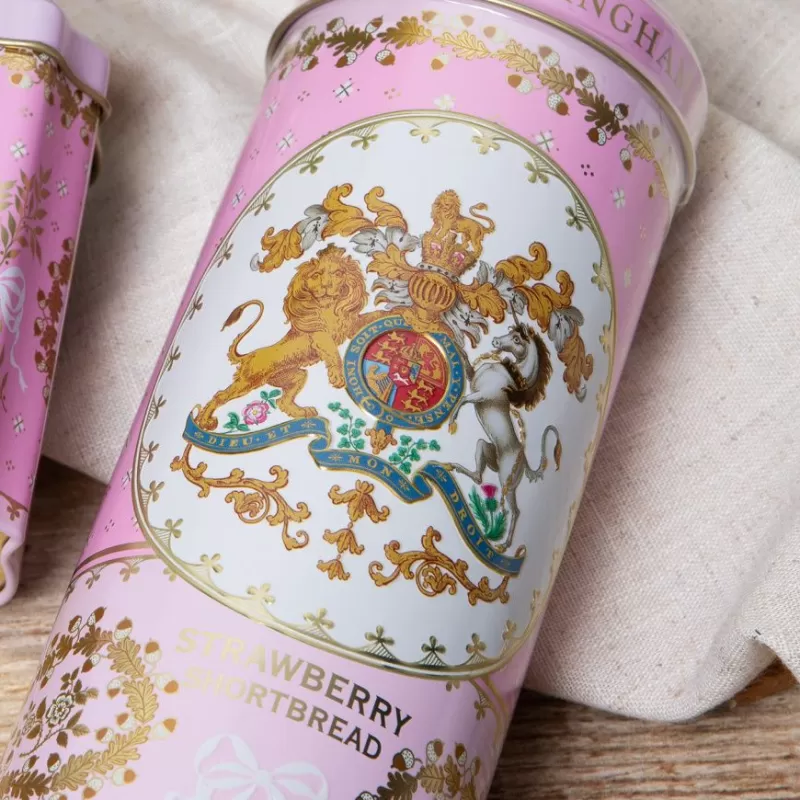 Buckingham Palace Strawberry And Clotted Cream Shortbread Biscuit Tin*Royal Collection Shop Cheap