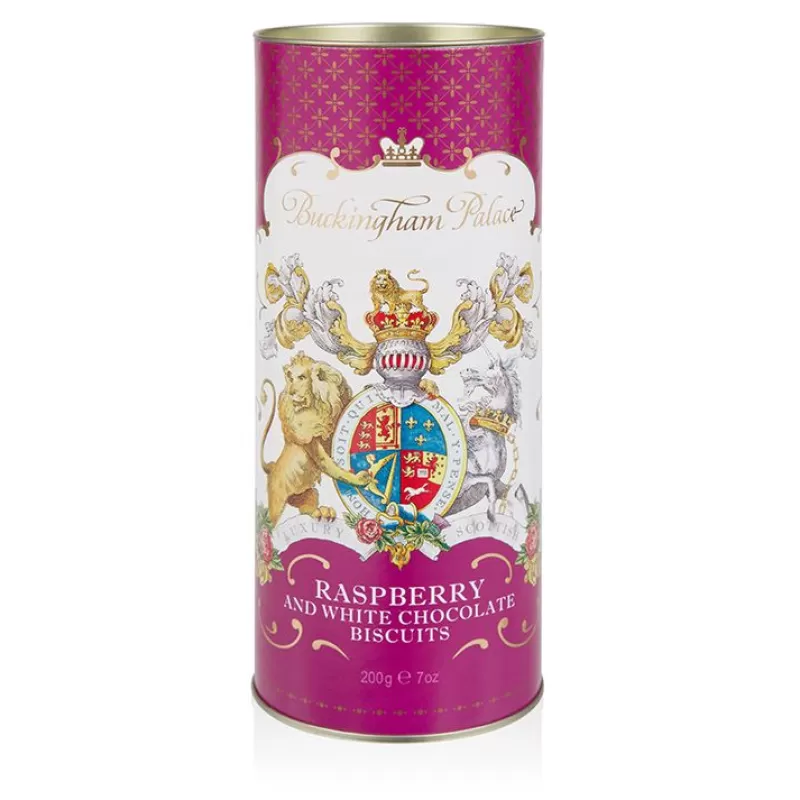 Buckingham Palace White Chocolate And Raspberry Biscuit Tube*Royal Collection Shop Best Sale