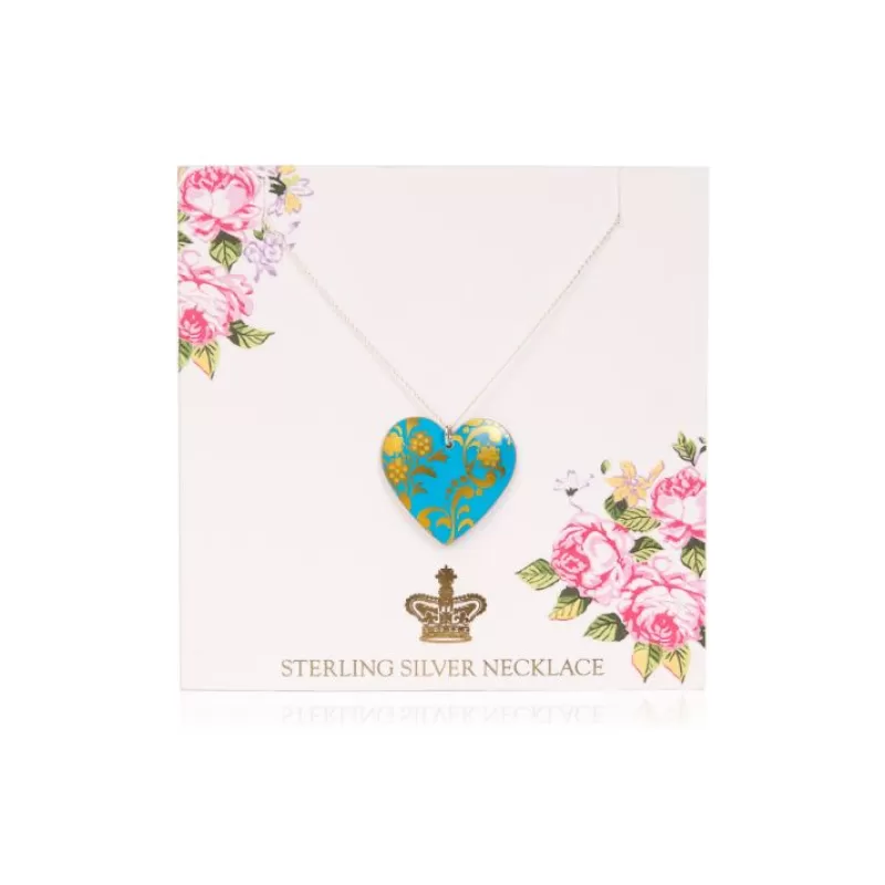 Coat Of Arms Tin Heart Pendant*Royal Collection Shop Fashion