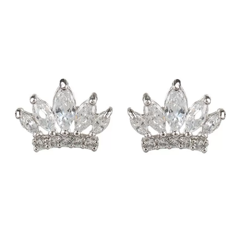 Crystal Crown Earrings*Royal Collection Shop Best Sale