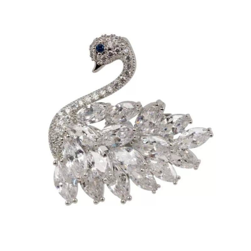 Crystal Swan Brooch*Royal Collection Shop Discount