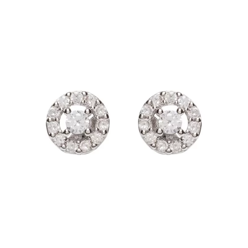 Diamante Stud Earrings*Royal Collection Shop Discount