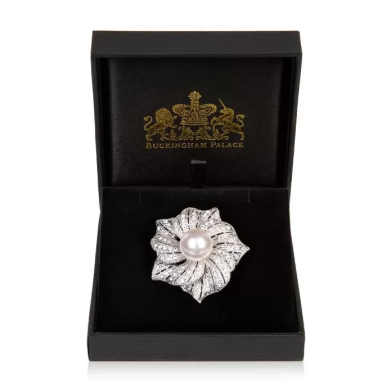 Flower With Pearl Brooch*Royal Collection Shop Cheap