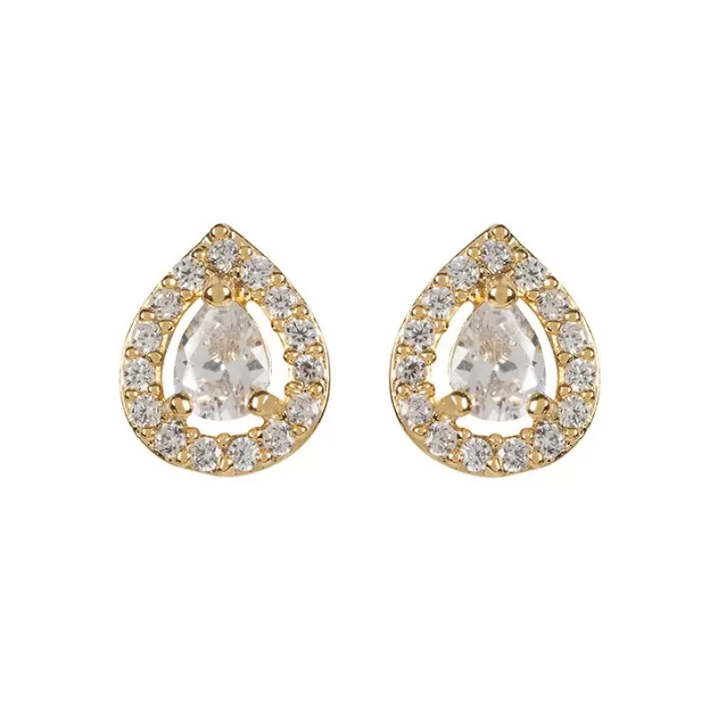 Gold Teardrop Earrings*Royal Collection Shop Shop