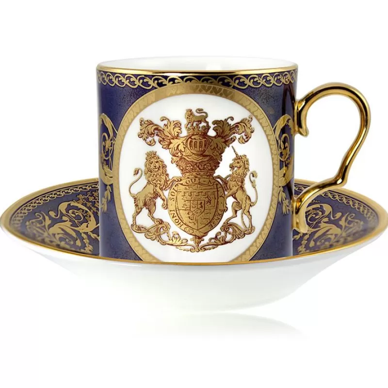 Lustre Cobalt Coffee Cup And Saucer Set*Royal Collection Shop Best