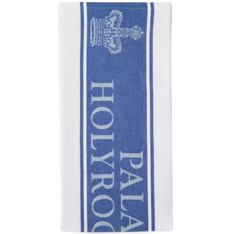 Palace Of Holyroodhouse Blue Waffle Tea Towel*Royal Collection Shop Cheap