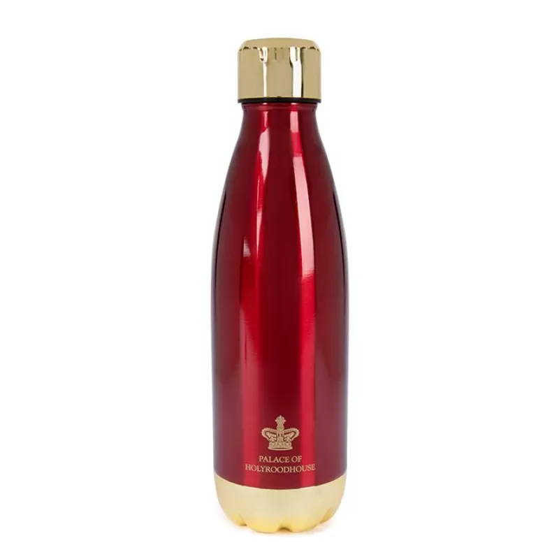 Palace Of Holyroodhouse Red Metal Water Bottle*Royal Collection Shop Best