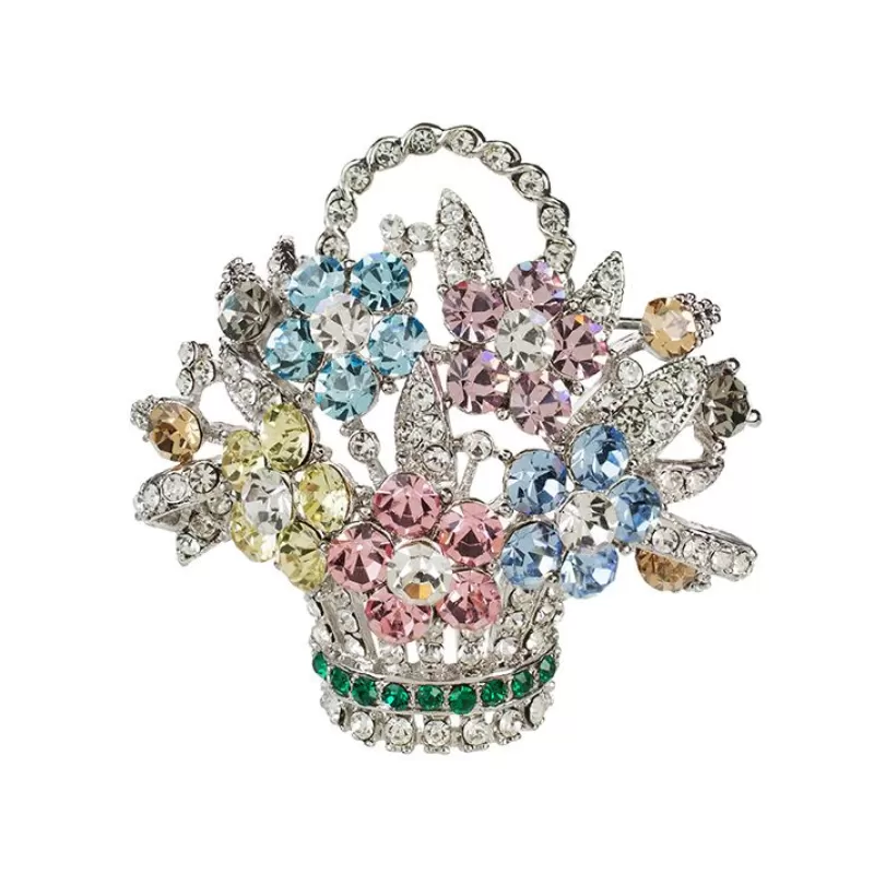 Pastel Flower Basket Brooch*Royal Collection Shop Hot