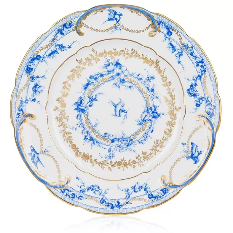 Royal Birdsong Gilded Dinner Plate*Royal Collection Shop Outlet