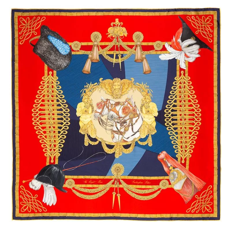 Royal Mews Silk Scarf*Royal Collection Shop Discount