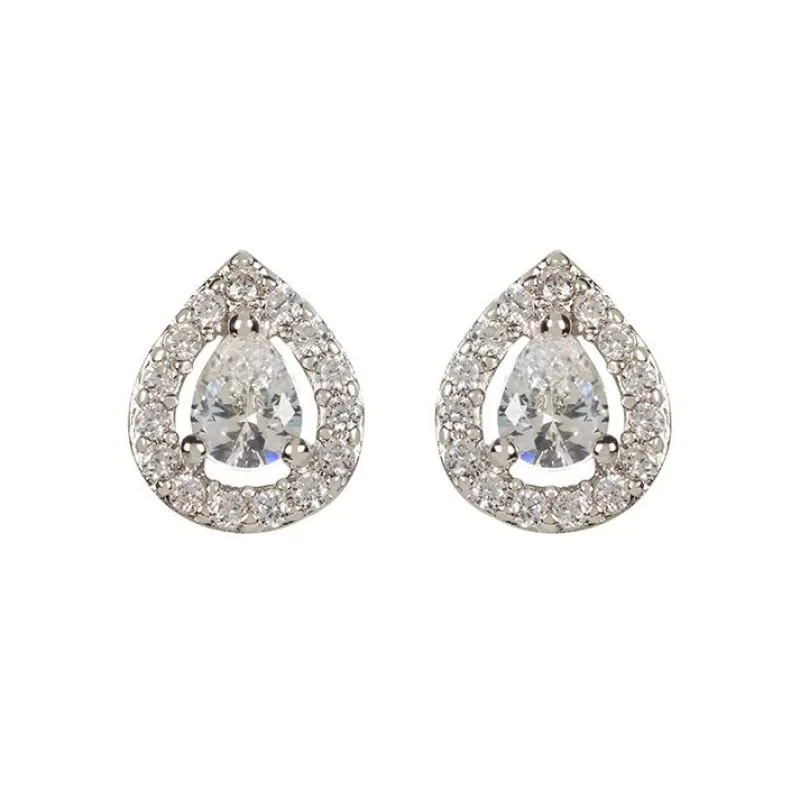 Silver Teardrop Earrings*Royal Collection Shop Online