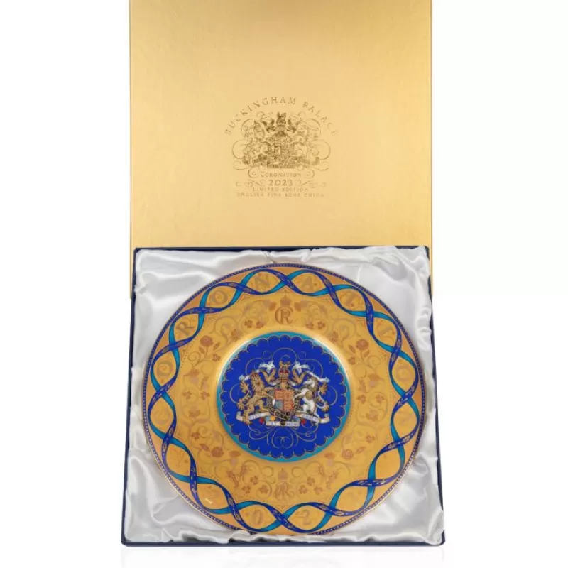 The Coronation Limited Edition Disc Plate*Royal Collection Shop New