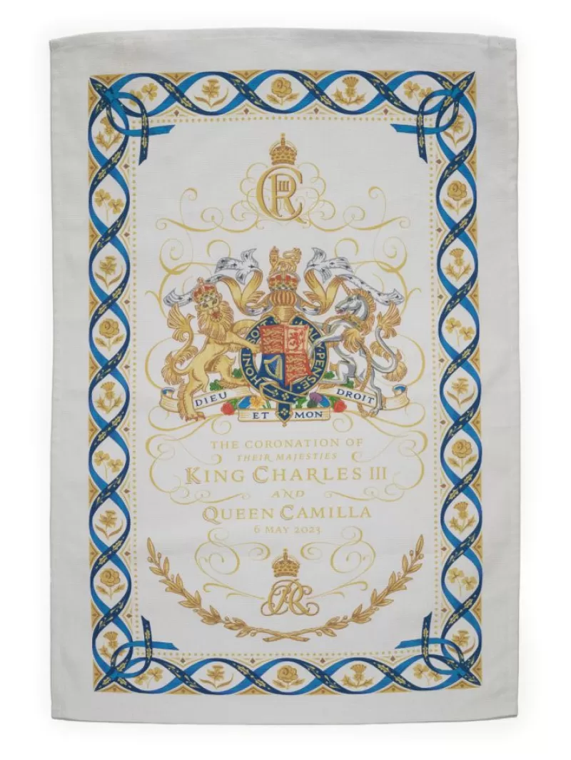 The Coronation Tea Towel*Royal Collection Shop Best Sale