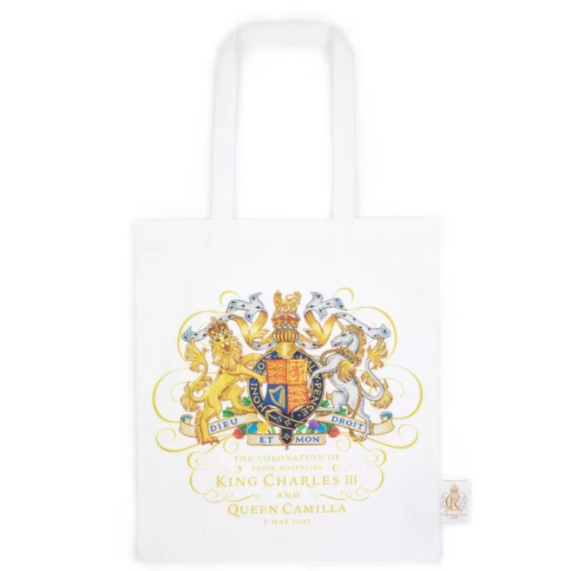 The Coronation White Tote Bag*Royal Collection Shop Discount