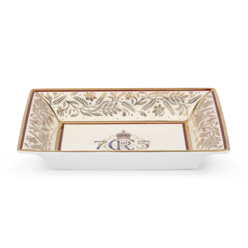 The King'S 75Th Birthday Limited Edition Red Tray*Royal Collection Shop Flash Sale