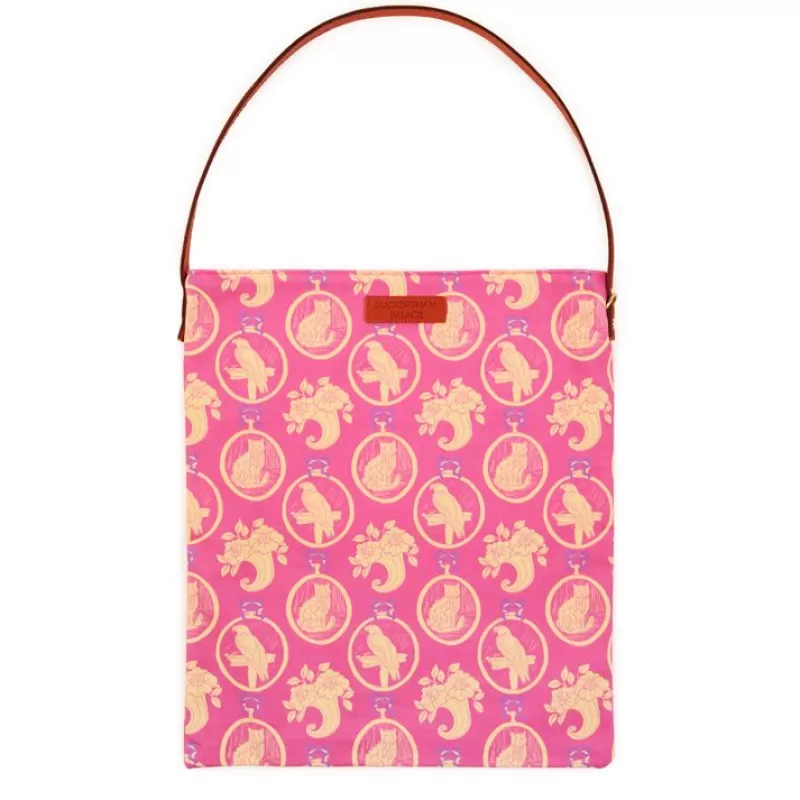 Yellow Parrot And Cat Print Tote Bag*Royal Collection Shop Discount